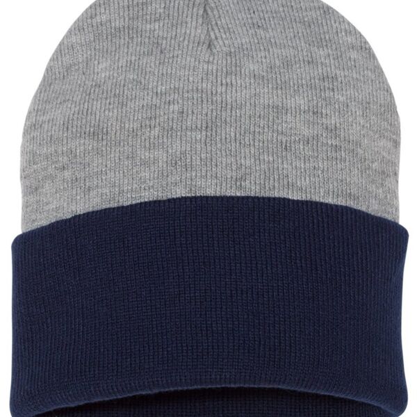 12&quot; Color Blocked Cuffed Beanie Thumbnail
