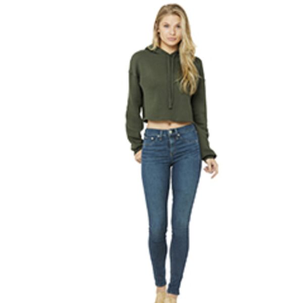 Ladies' Cropped Fleece Hoodie Thumbnail