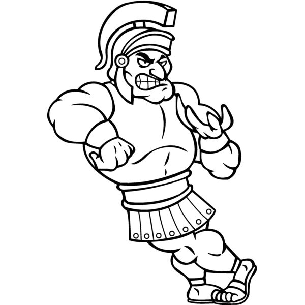 trojan spartan paladin holding ball Thumbnail